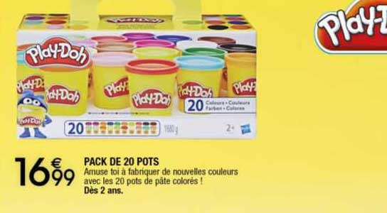 pack de 20 pots play-Doh