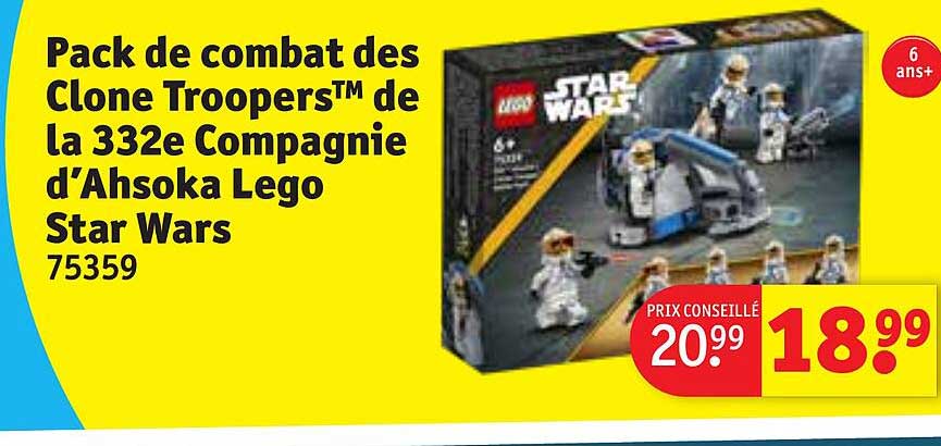 pack de combat des clone troopers de la 332e compagnie d'ahsoka lego star wars