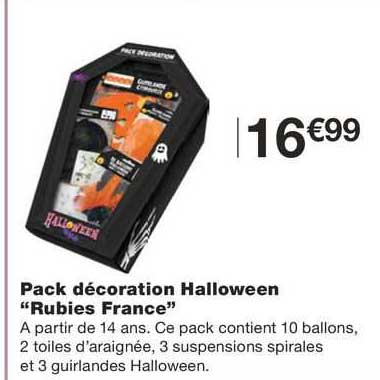 pack décoration halloween "rubies france"