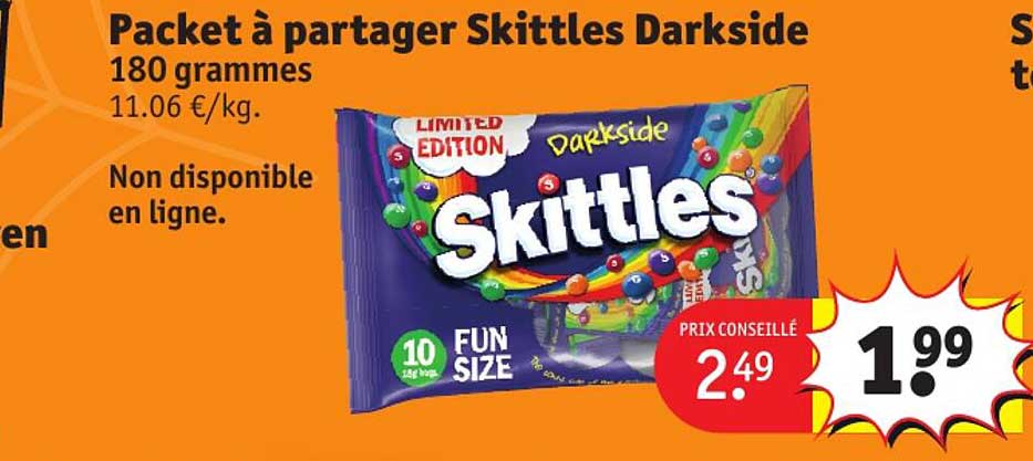packet à partager skittles darkside