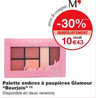 palette ombres à paupières glamour "bourjois"