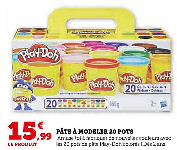 pâte à modeler 20 pots play-Doh