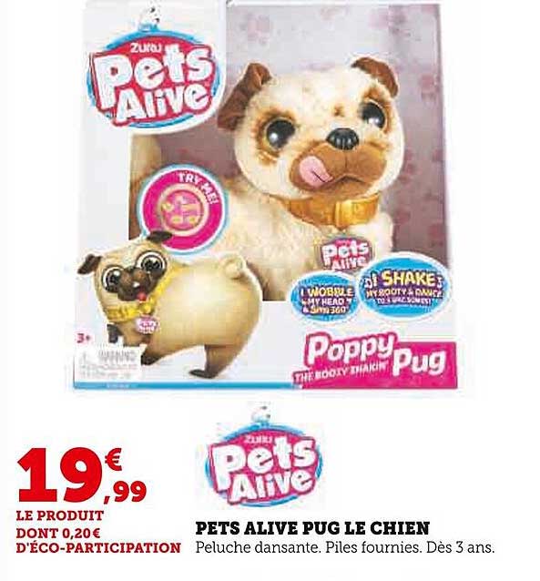 pets alive pug le chien
