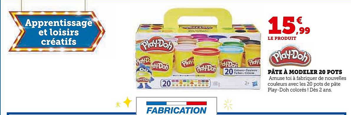 play-doh pâte à modeler 20 pots