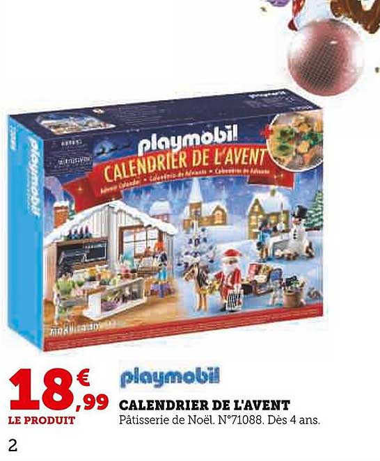 playmobil calendrier de l'avent