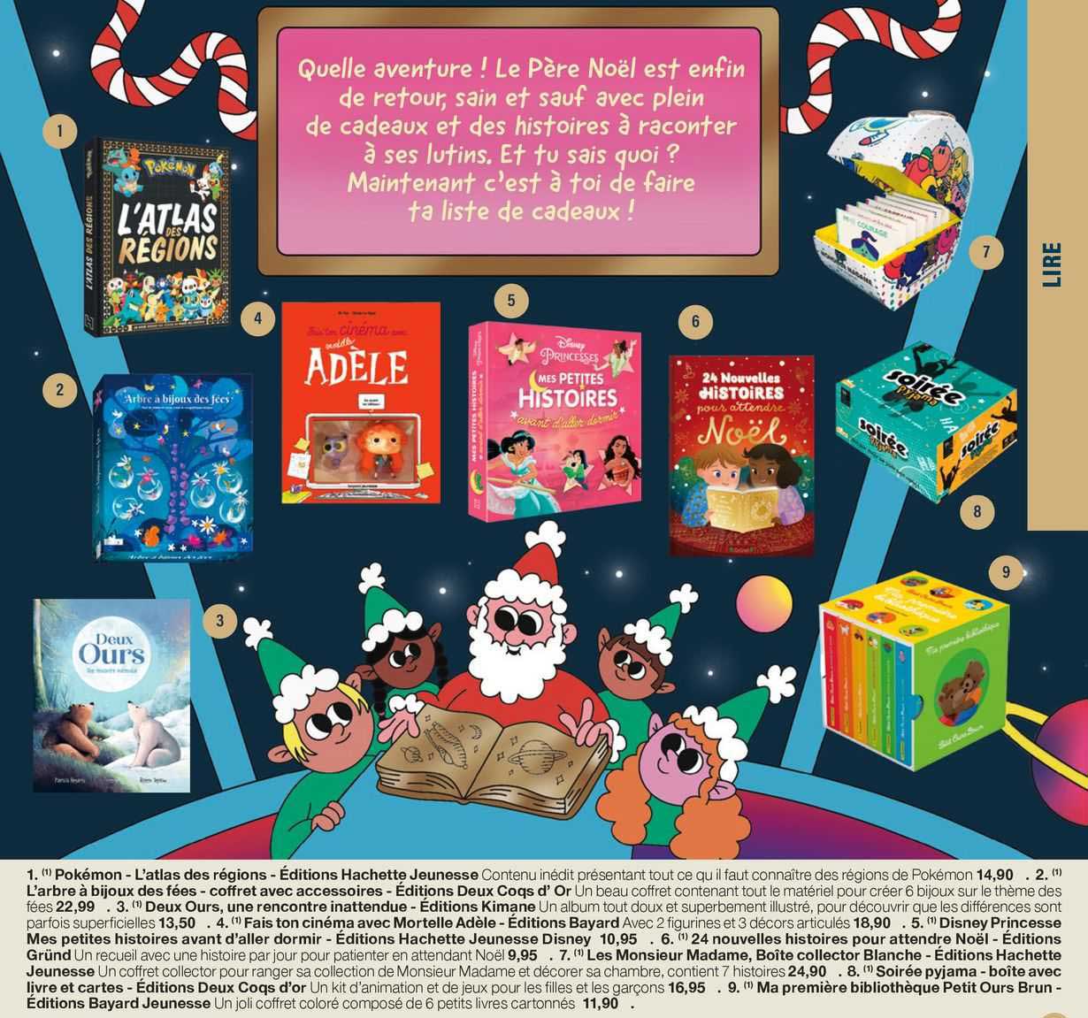 pokémon - l'atlas des régions - éditions hachette jeunesse, l'arbre à bijoux des fées - coffret avec accessoires - éditions deux coqs d'or, deux ours, une rencontre inattendue - éditions kimane