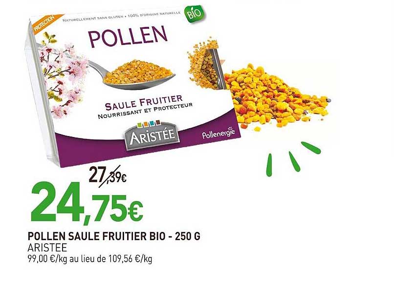 pollen saule fruitier bio aristee