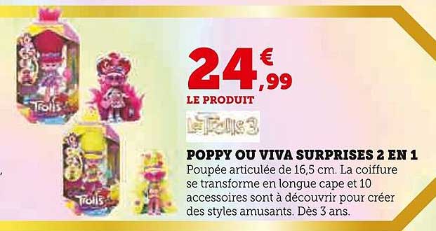 poppy ou viva surprises 2 en 1