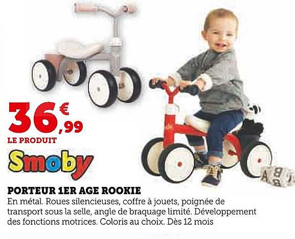 porteur 1er âge rookie smoby