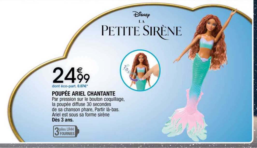 poupée ariel chantante