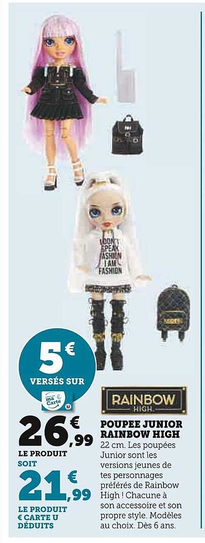 poupee junior rainbow high