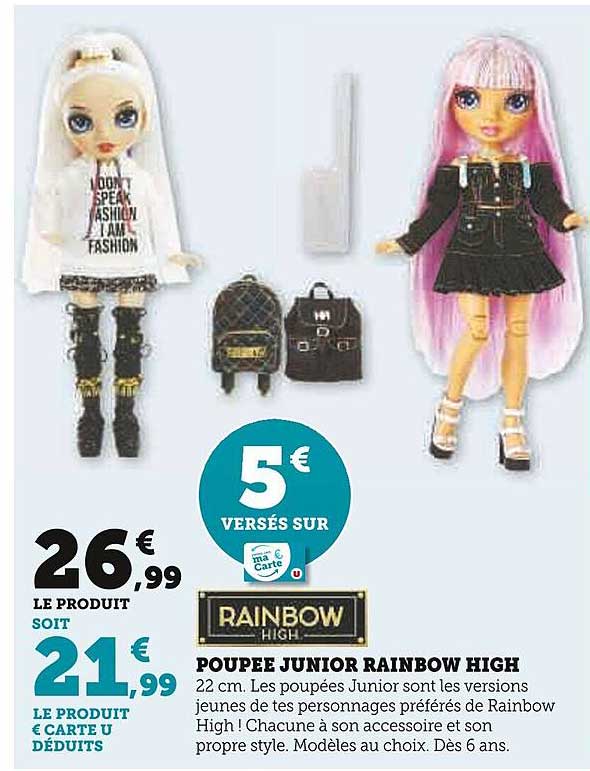 poupée junior rainbow high