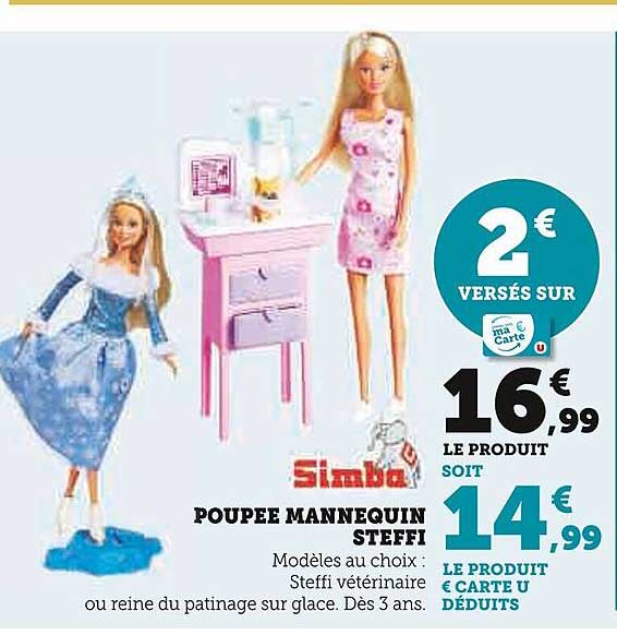 poupée mannequin steffi simba