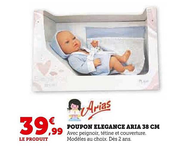 poupon élégance aria 38 cm arias