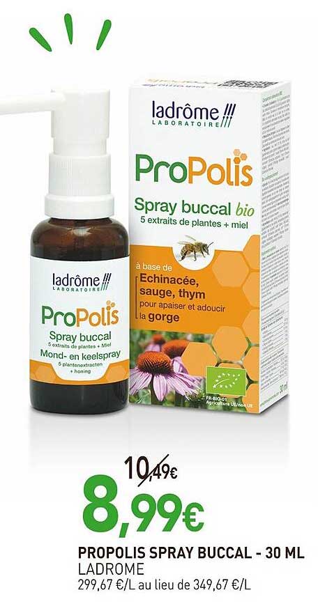 propolis spray buccal ladrome