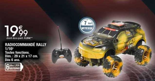 radiocommandé rally 1/16e