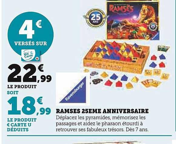 Ramsès 25ème anniversaire ravensburger