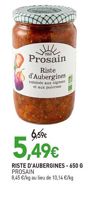 riste d'aubergines - prosain