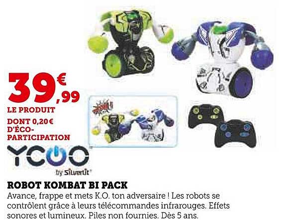 Robot Kombat Bi Kpack Ycoo By Silverlit