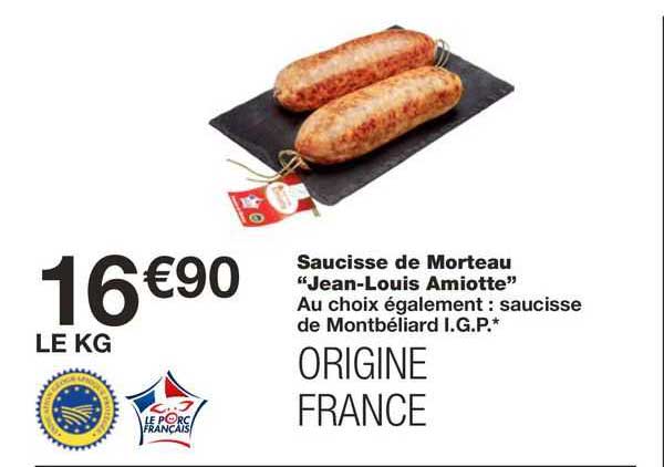 saucisse de morteau "jean-louis amiotte"