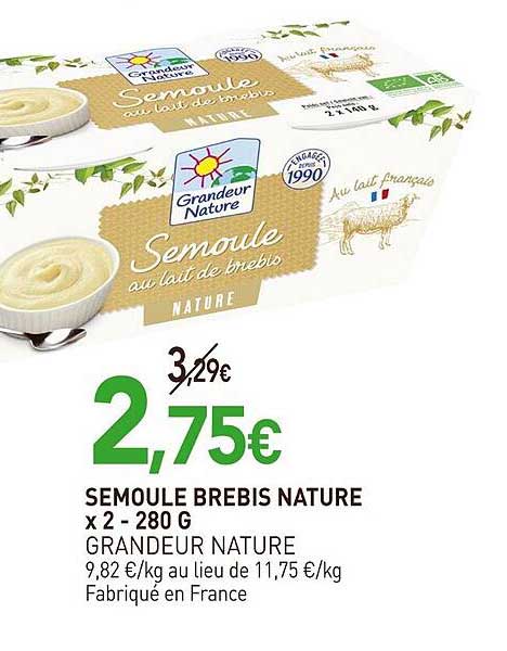 semoule brebis nature grandeur nature