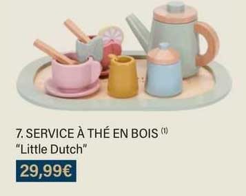 service à thé en bois "little dutch"