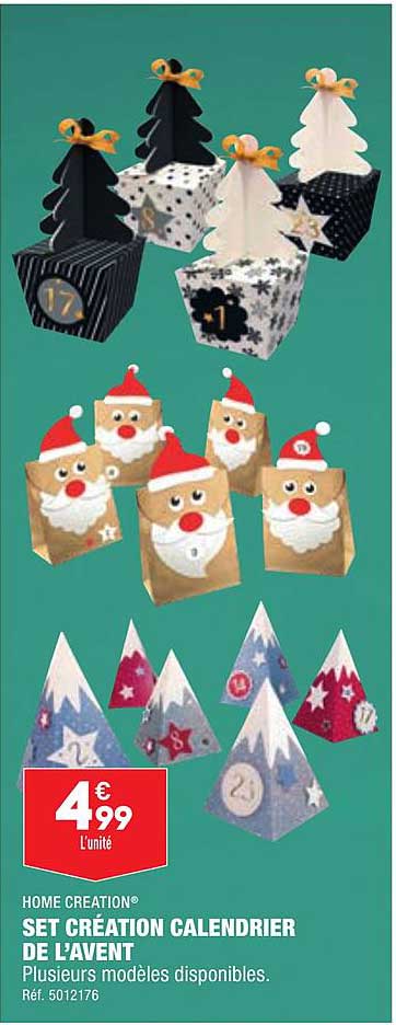 set création calendrier de l'avent home creation