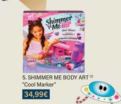 shimmer me body art "cool marker"