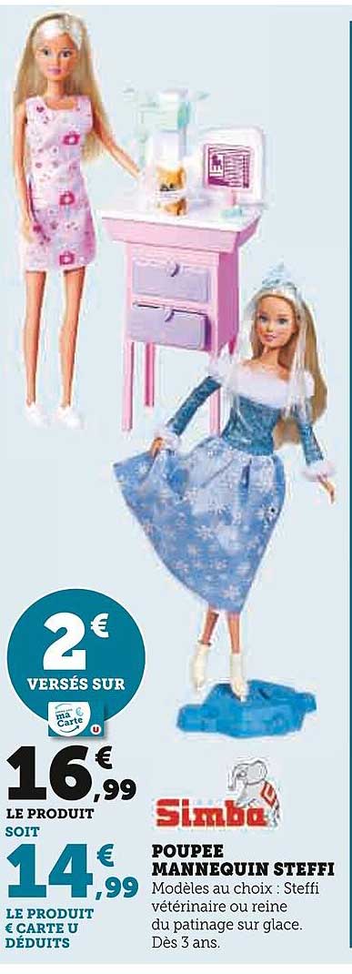 simba poupee mannequin steffi