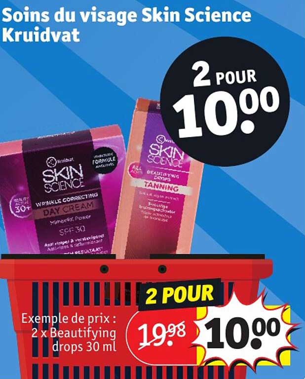 soins du visage skin science kruidvat