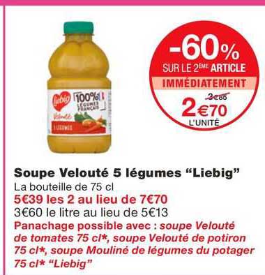 Soupe Velouté 5 Légumes "liebig"