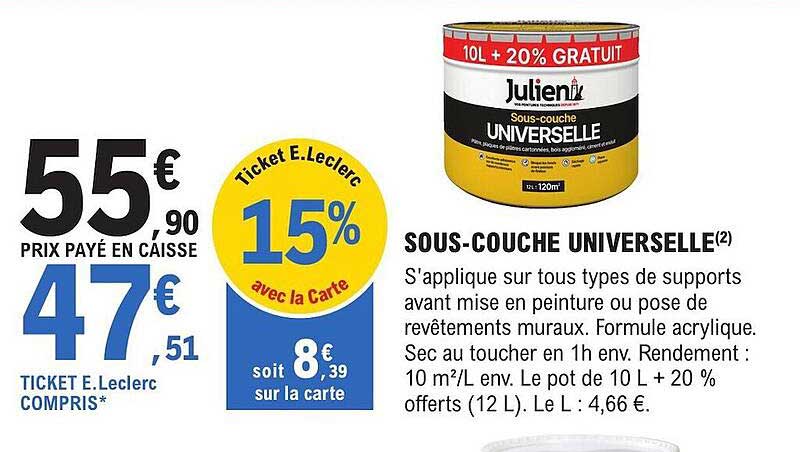 sous-couche universelle julien