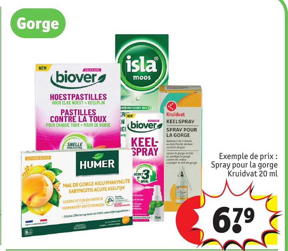 spray pour la gorge kruidvat 20 ml