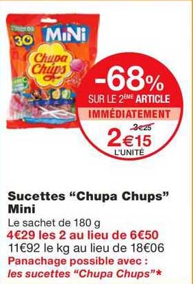 sucettes "chupa chups" mini