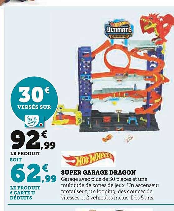 super garage dragon hot wheels