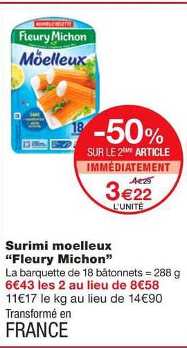surimi moelleux "fleury michon"
