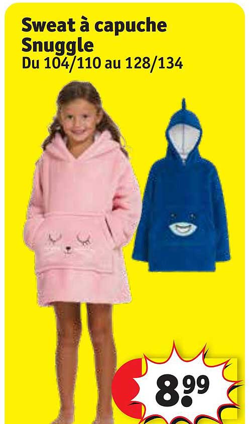 sweat à capuche snuggle