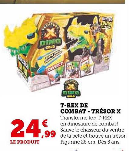 t-rex de combat - trésor x