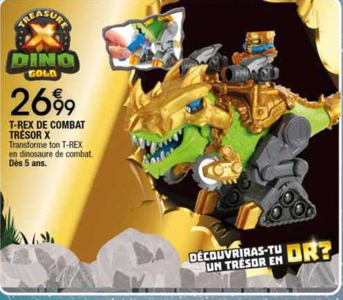 t-rex de combat trésor x