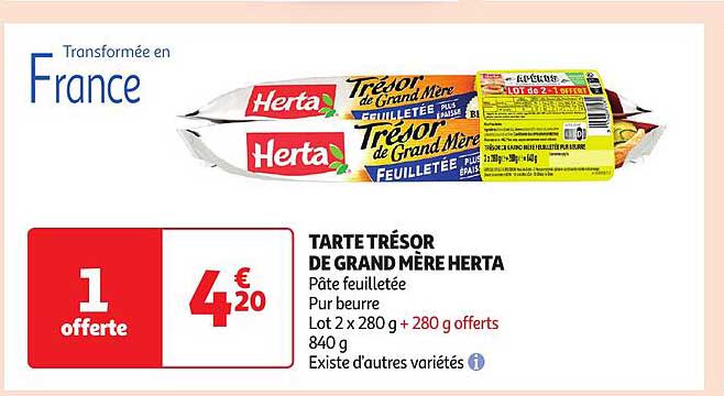 tarte trésor de grand mère herta