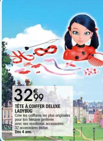 tête à coiffer deluxe ladybug