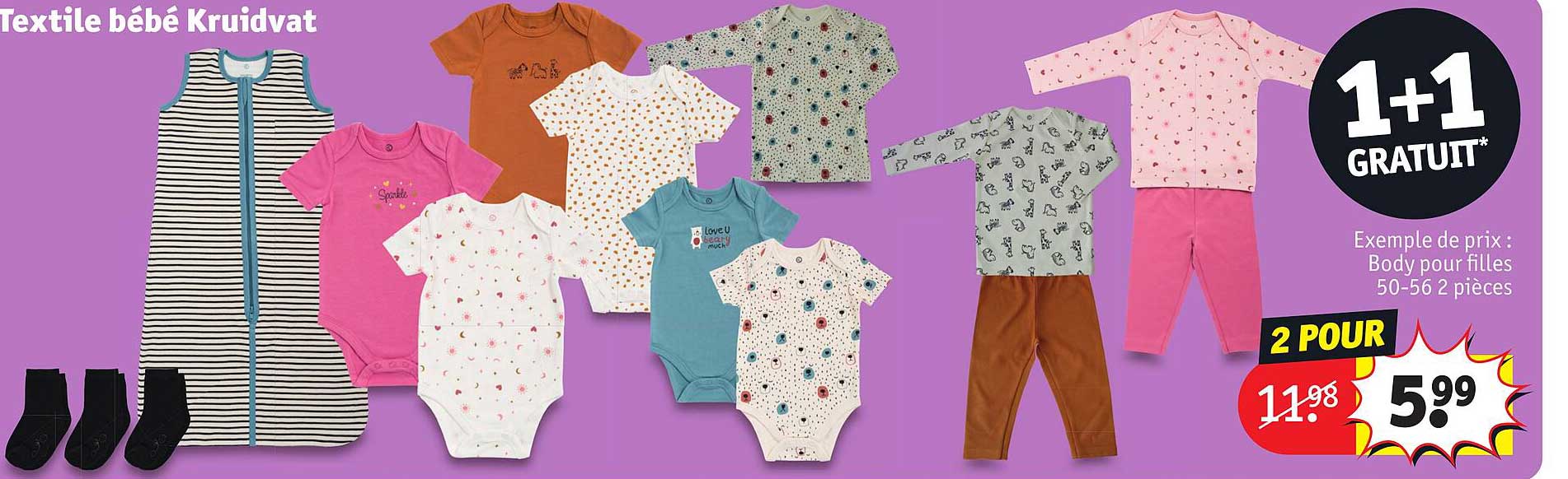 Textile Bébé Kruidvat