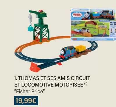 thomas et ses amis circuit et locomotive motorisée "fisher price"