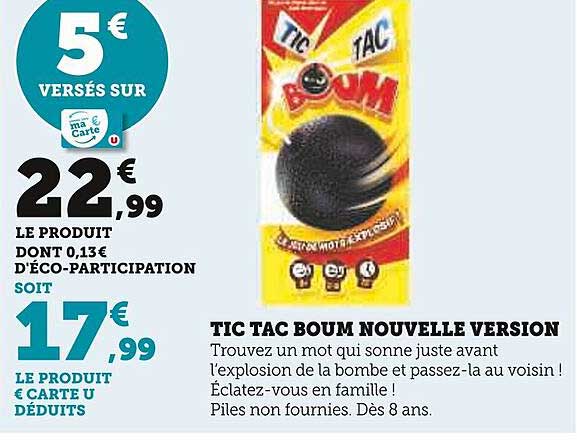 tic tac boum nouvelle version