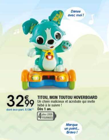 titou, mon toutou hoverboard