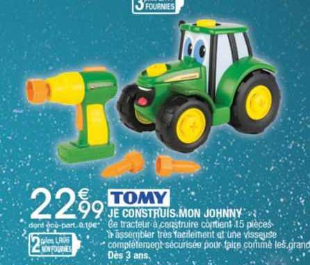 tomy je construis mon johnny