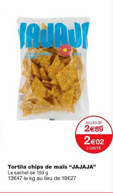 tortilla chips de maïs "jajaja"