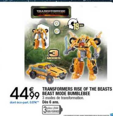 transformers rise of the beasts beast mode bumblebee