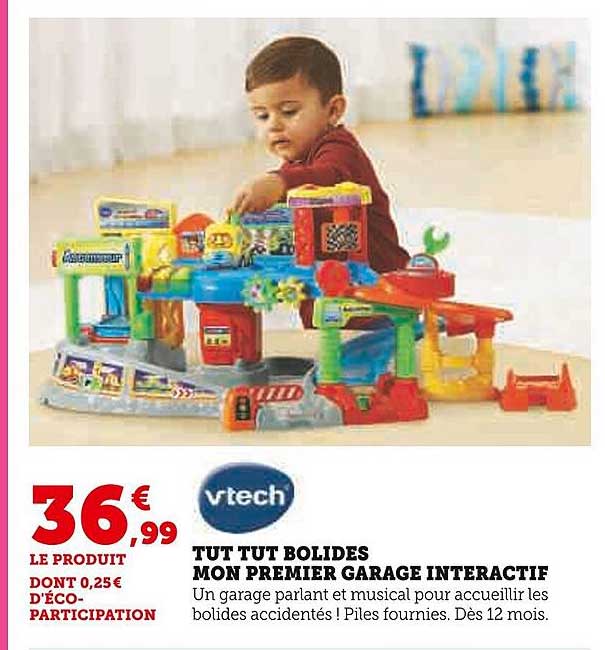 tut tut bolides mon premier garage interactif vtech