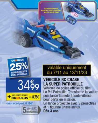 Véhicule Rc Chase La Super Patrouille